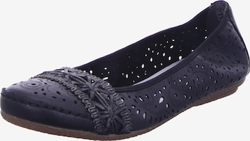 Rieker Ballerina in Schwarz: Vorderseite