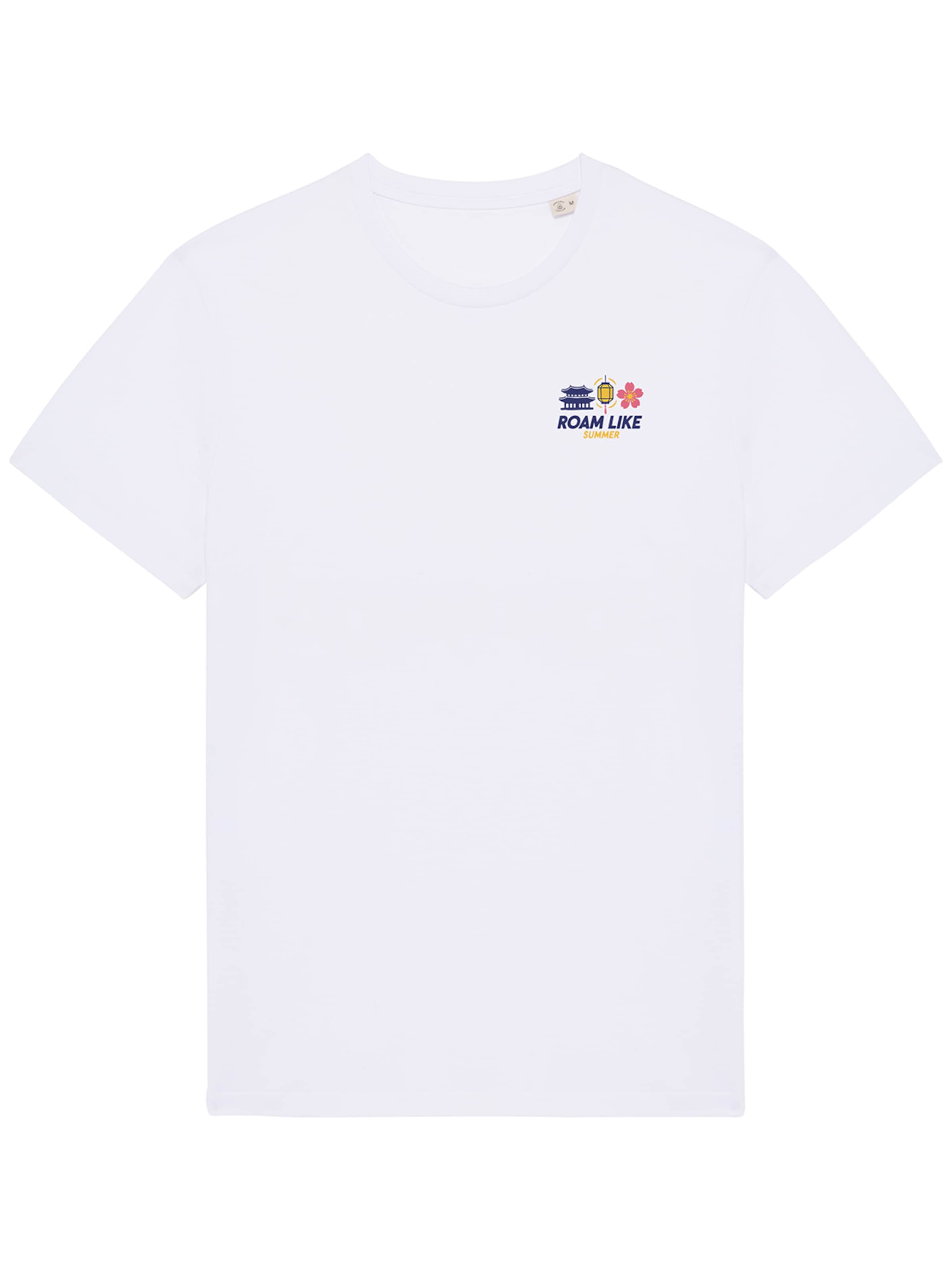RoamLikeSummer Shirt 'Zen Retreat'‌‌‌‌‌‌‌‌‌ in Weiß: Vorderseite