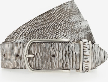 b.belt Handmade in Germany Belt in Silver: front