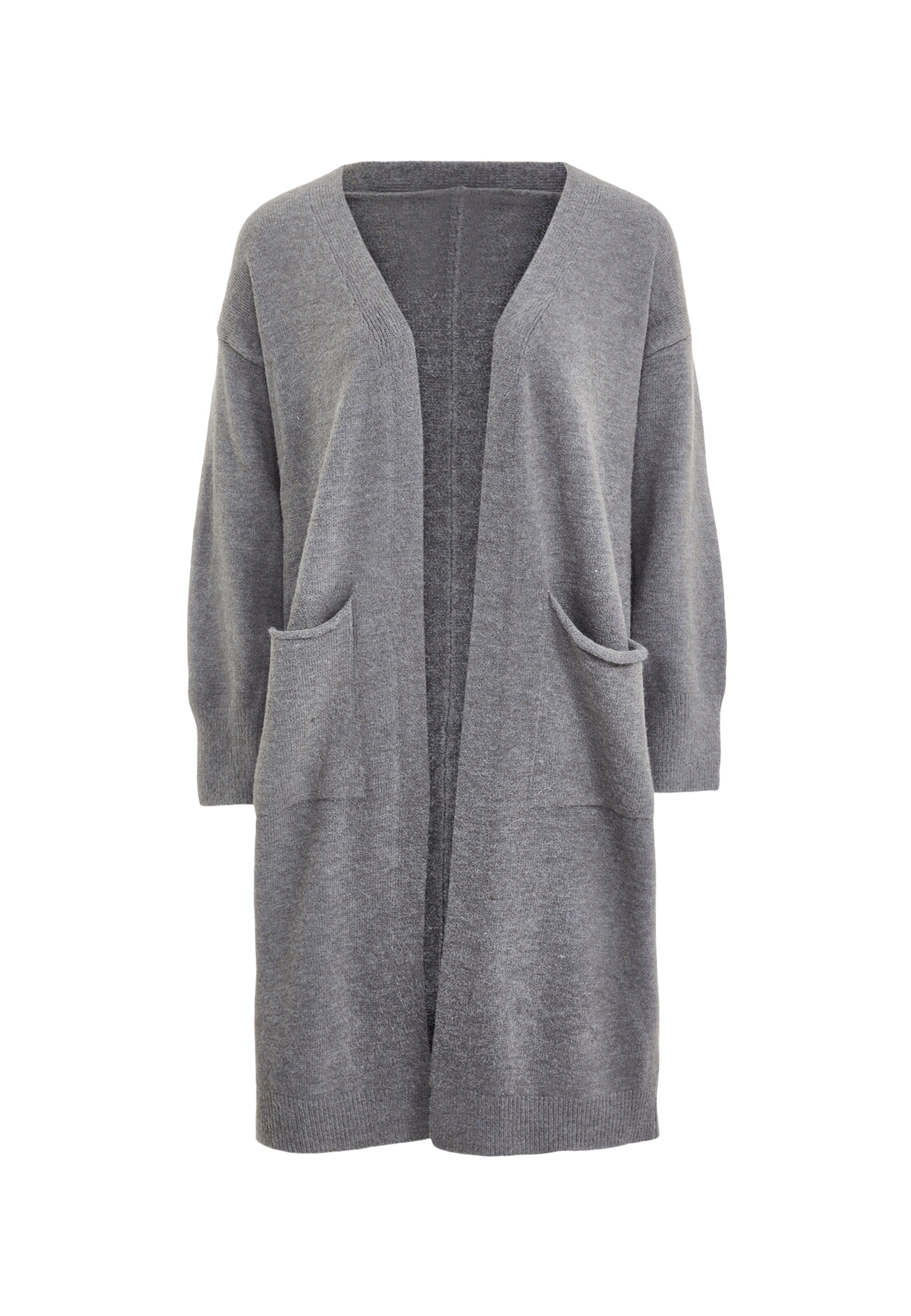 aleva Cardigan en gris, Vue avec produit