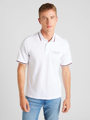 JACK & JONES Poloshirt 'ARCHIE' in Weiß: predná strana