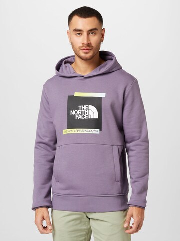 THE NORTH FACE Sweatshirt in Purple: front