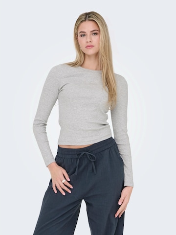 ONLY Shirt 'ONLVAL' in Grey: front