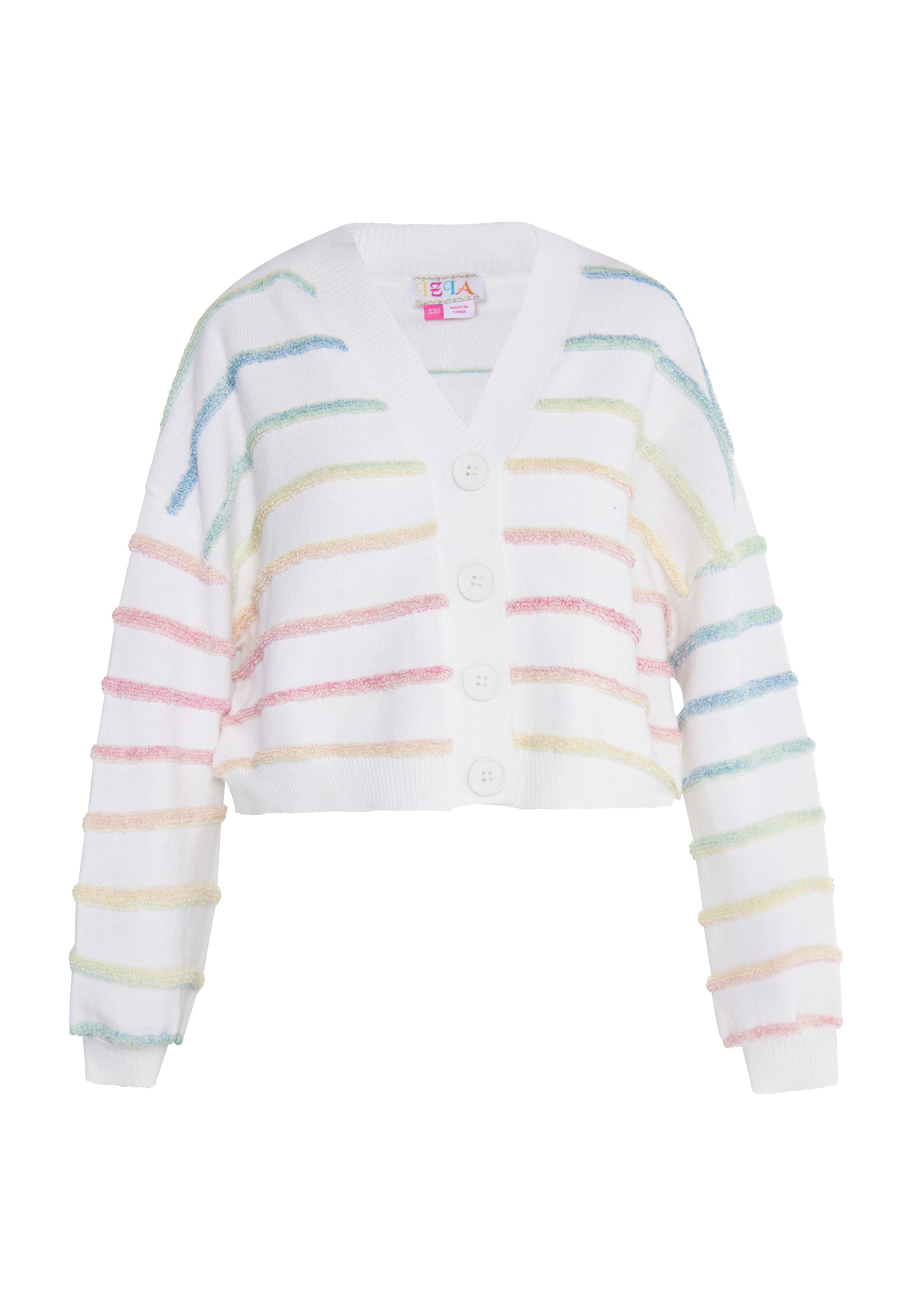 IZIAKardigan 'Gaya' - bijela boja: prednji dio