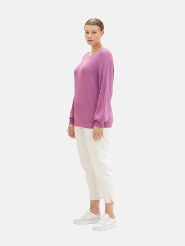 Tom Tailor Women + Pullover in Lila