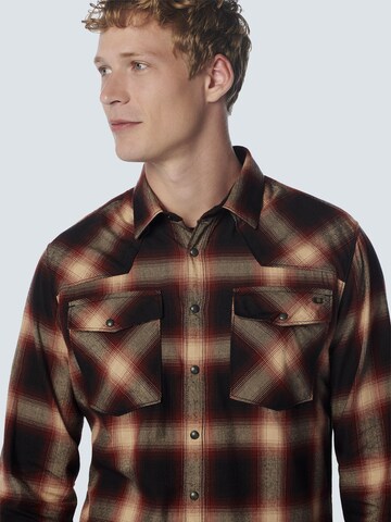 No Excess Regular fit Button Up Shirt in Red