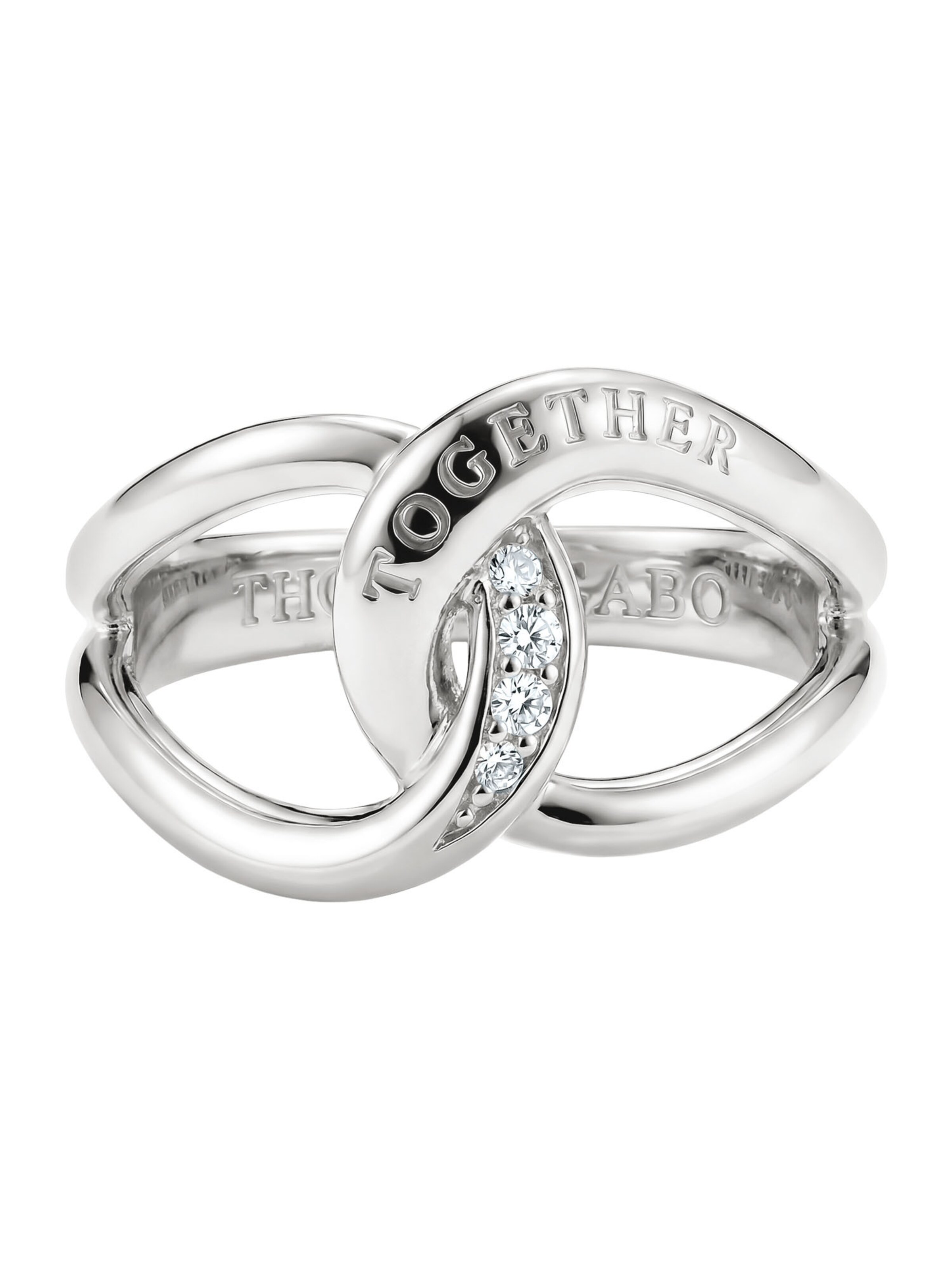 Thomas Sabo Ring Together mit weißem Zirkonia in Silber