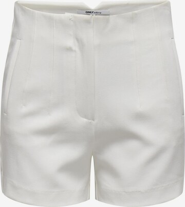 ONLY Regular Панталон 'RAVEN' в бяло: отпред