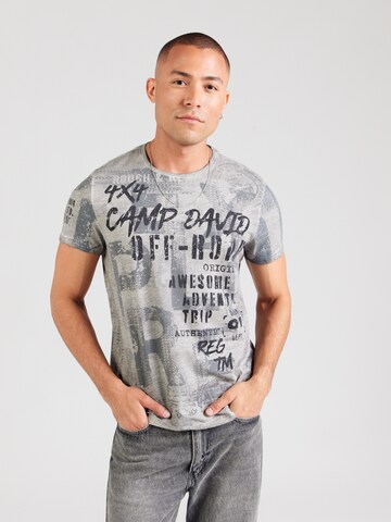 CAMP DAVID T-Shirt in Grau: Vorderseite