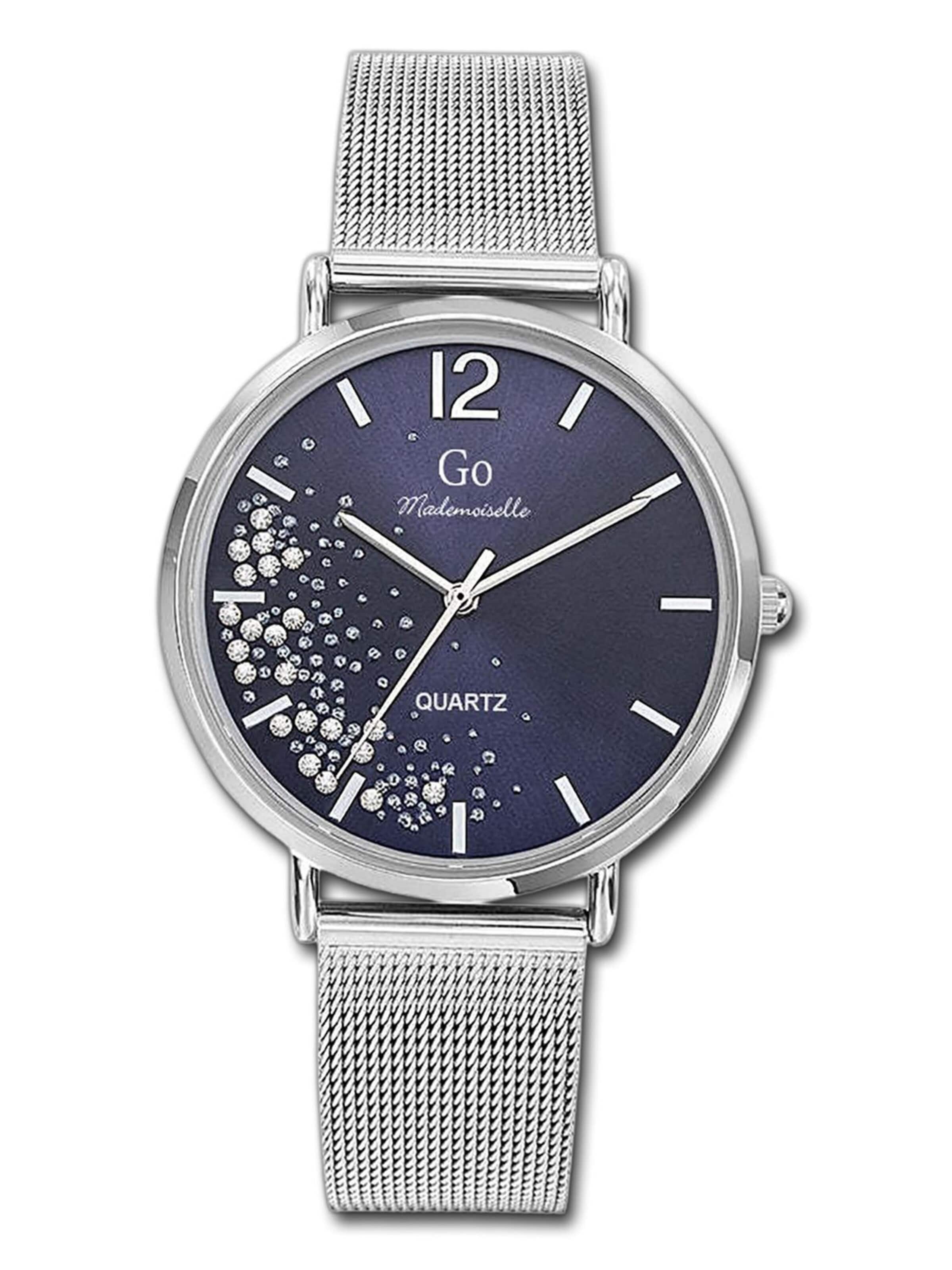 GO GirlOnly Analoguhr‌‌‌ in Silber: Vorderseite