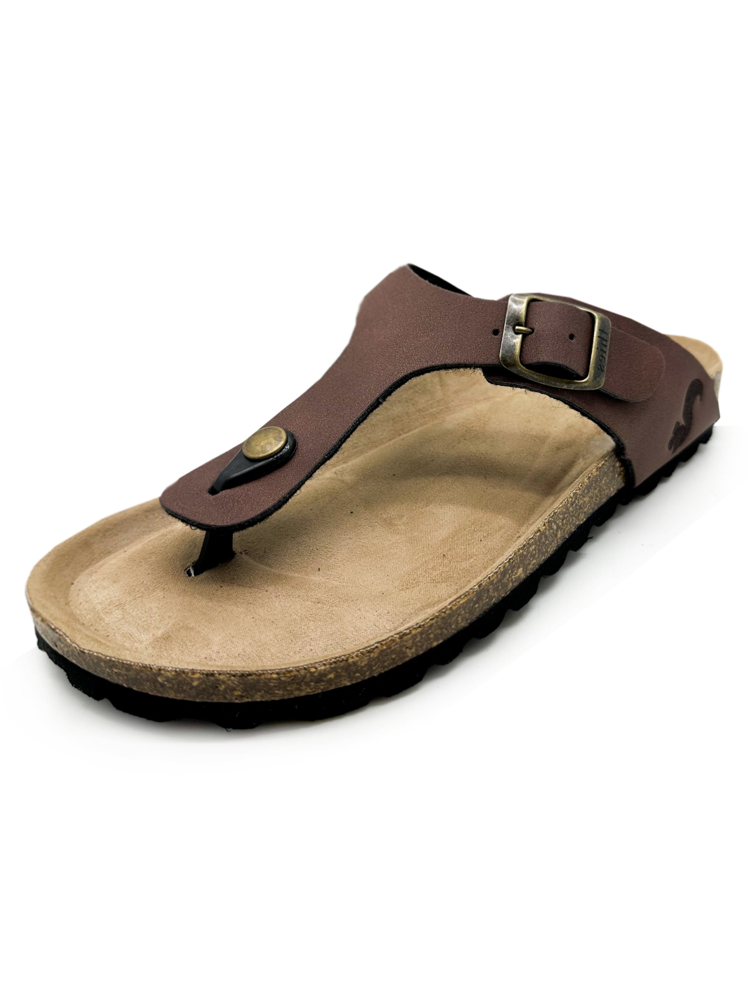 thies Zehentrenner 'thies 1856 ® Eco Bio Thong Sandal'‌‌‌‌‌‌‌‌‌ in Braun: Vorderseite