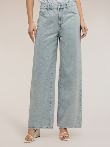 MOTIVI Wide leg Jeans in Blauw