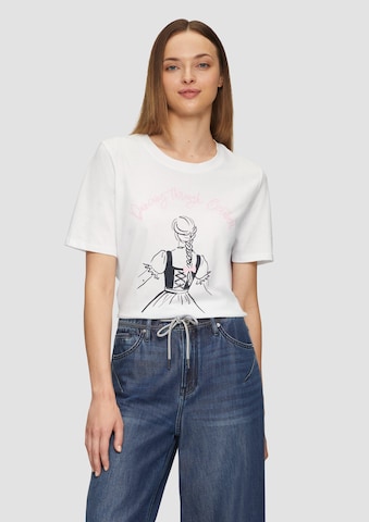 s.Oliver Shirt in Wit: voorkant