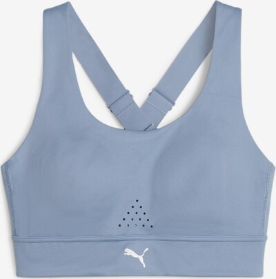 PUMA Soutien-gorge de sport en bleu / blanc perle, Vue avec produit