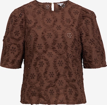 OBJECT Blouse 'OBJLaily' in Bruin: voorkant