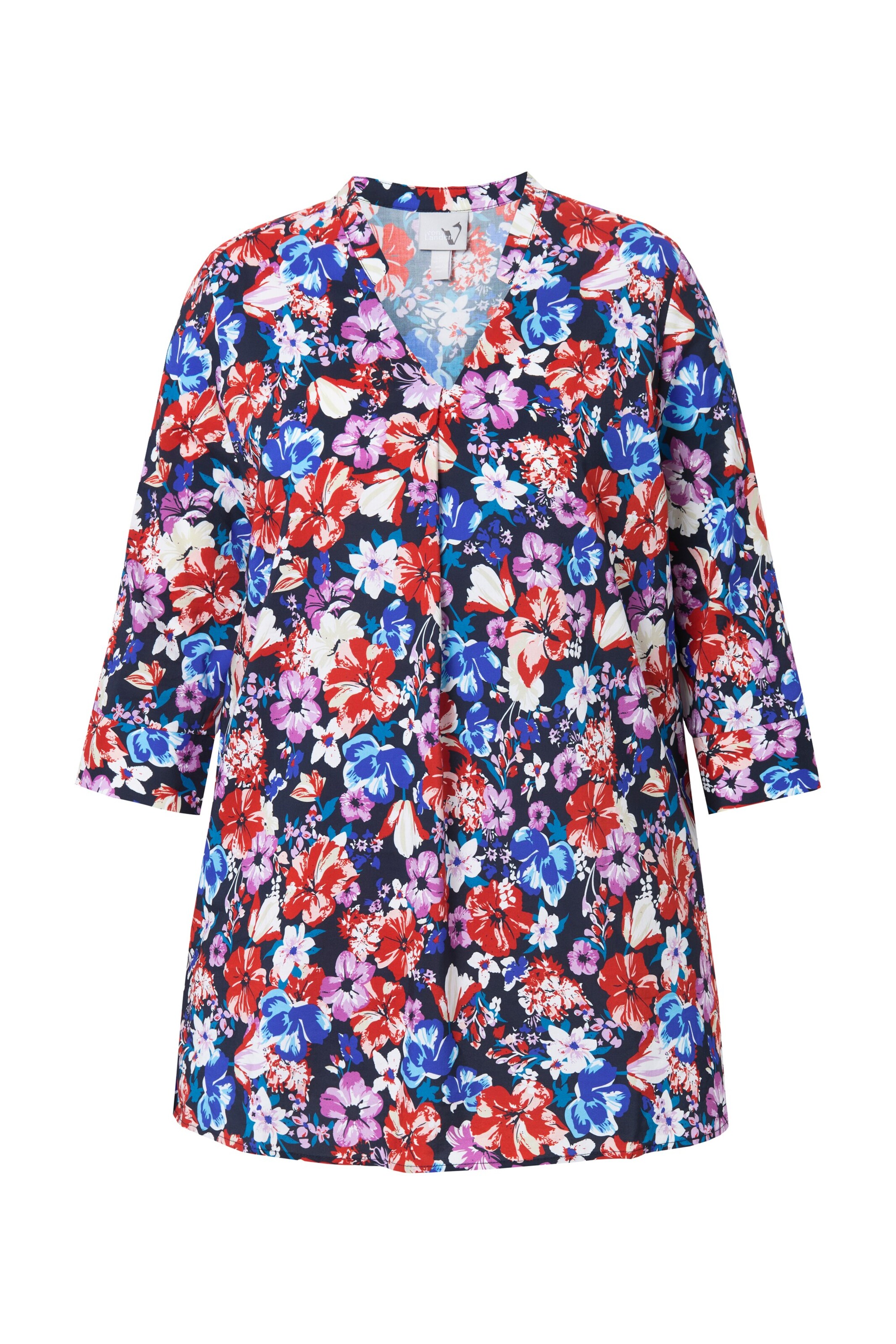 Ulla Popken Blouse in Blauw: voorkant