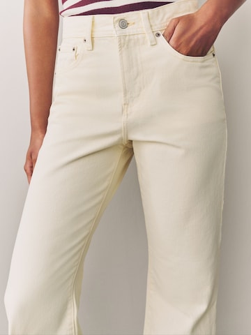 Next Wide Leg Jeans in Beige