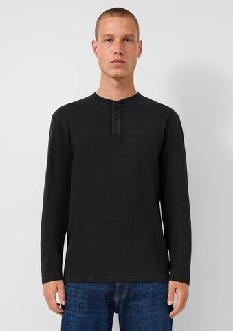 T-Shirt QS en noir : devant