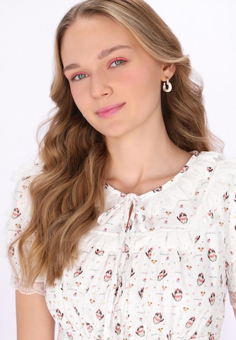 MYMO - Vestido en blanco