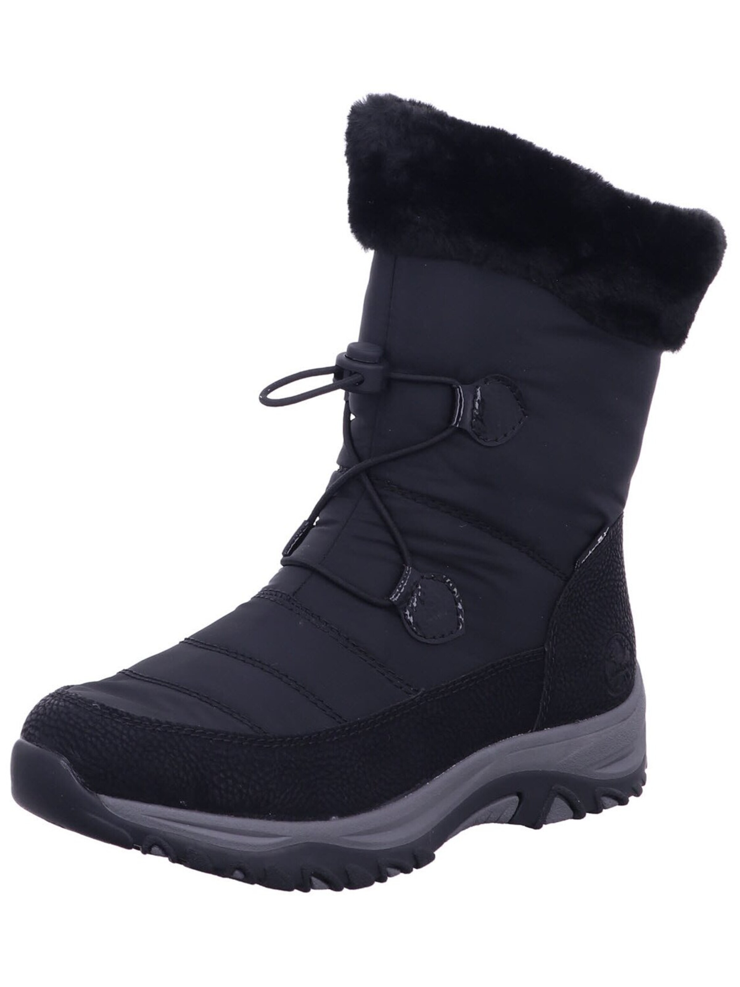 Rieker - Botas 'Stiefeletten/Boot Damen M9683 00 Kunststoff (Synthetik) in schwarz' en negro: frente