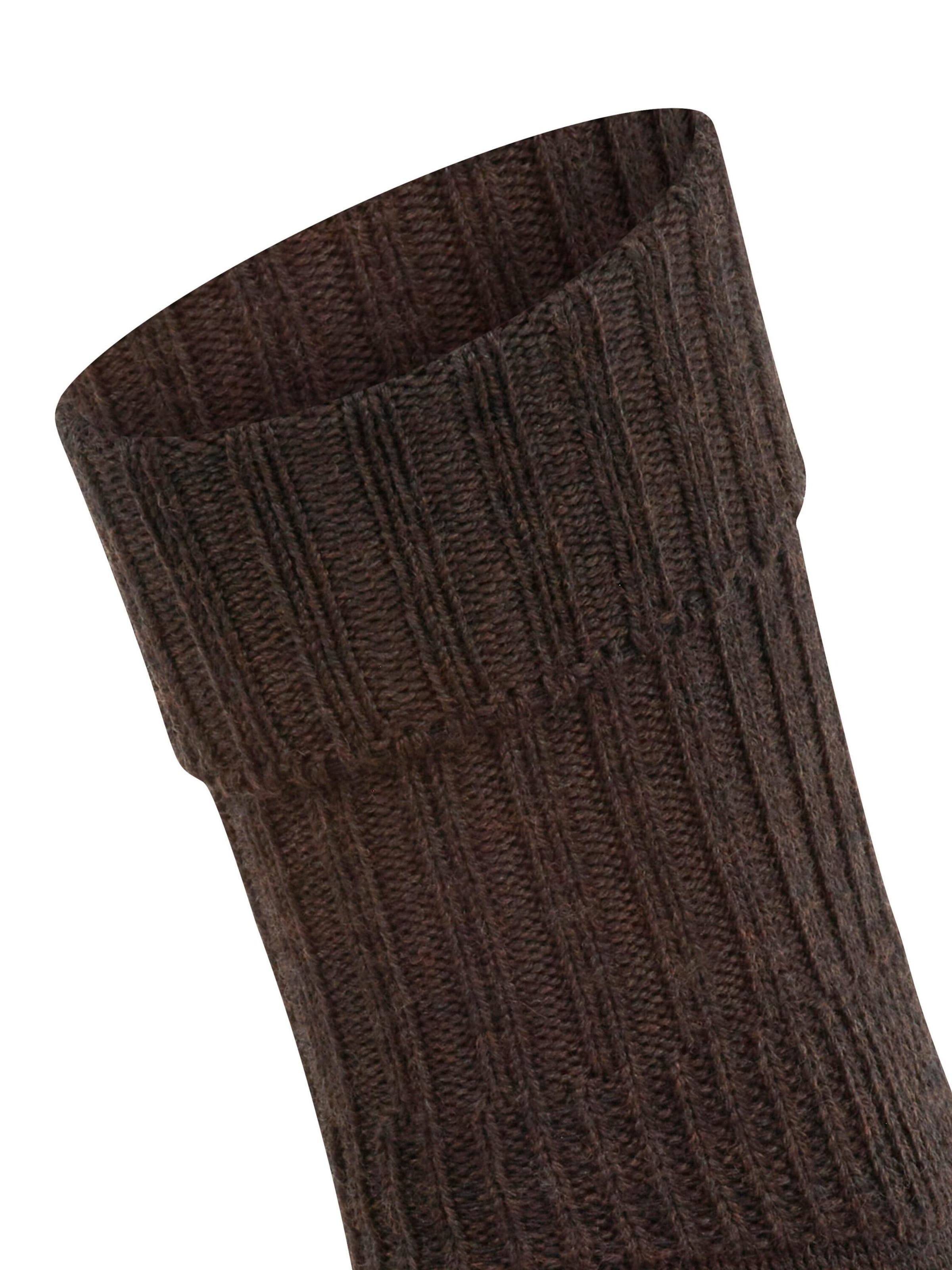 FALKE Socks 'Striggings Rib' in Brown