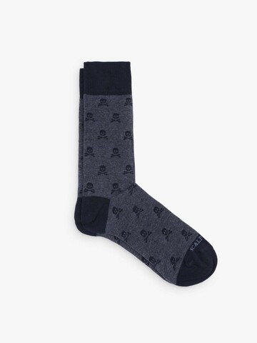 Chaussettes 'Nos Skull' Scalpers en bleu