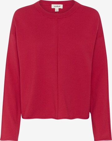 SOAKED IN LUXURY Pullover 'Spina' i rød: forside