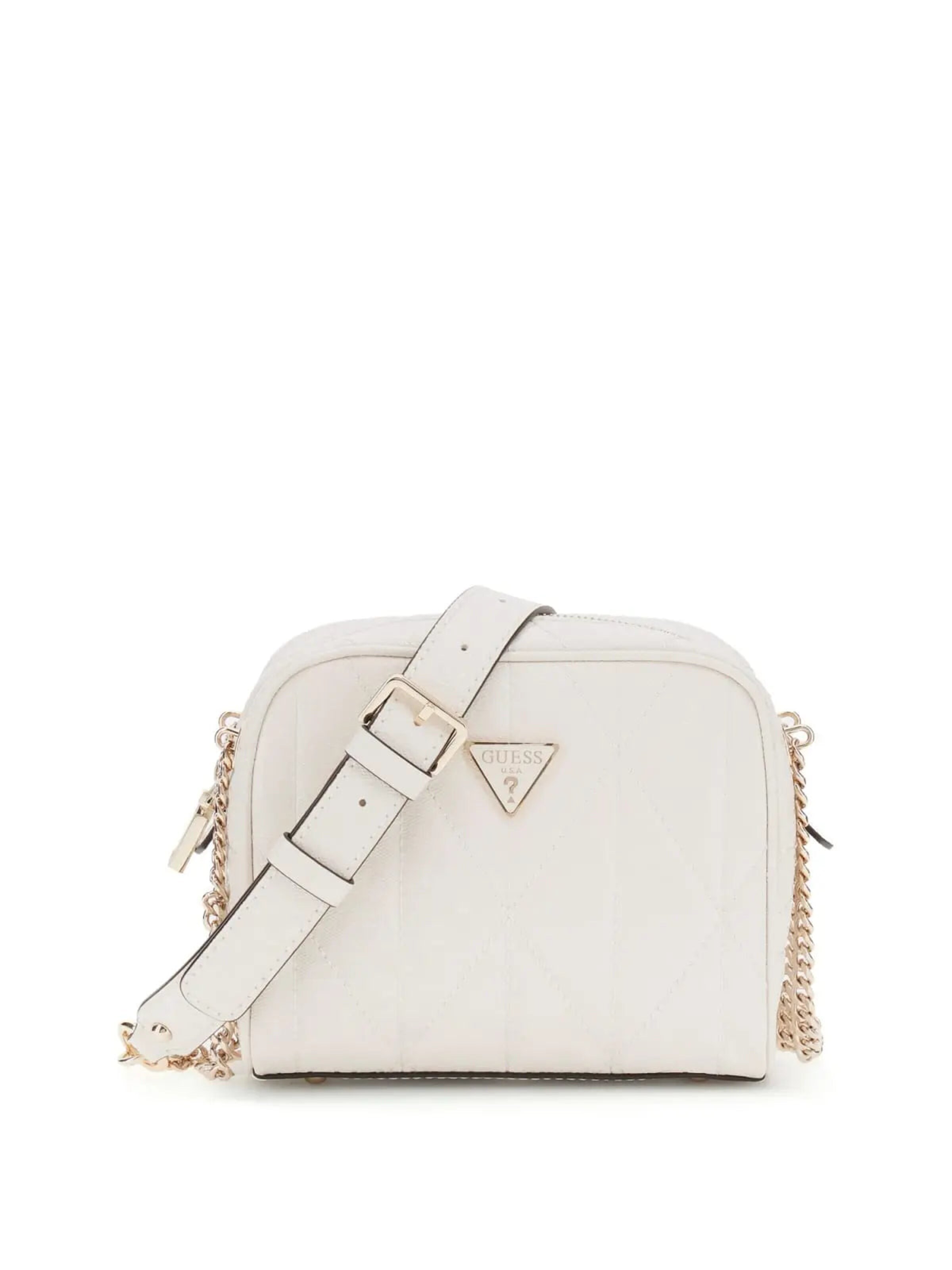 GUESS Schoudertas 'Guess Sac Bandoulière Betula Satchel Off White GG966314' in Wit: voorkant
