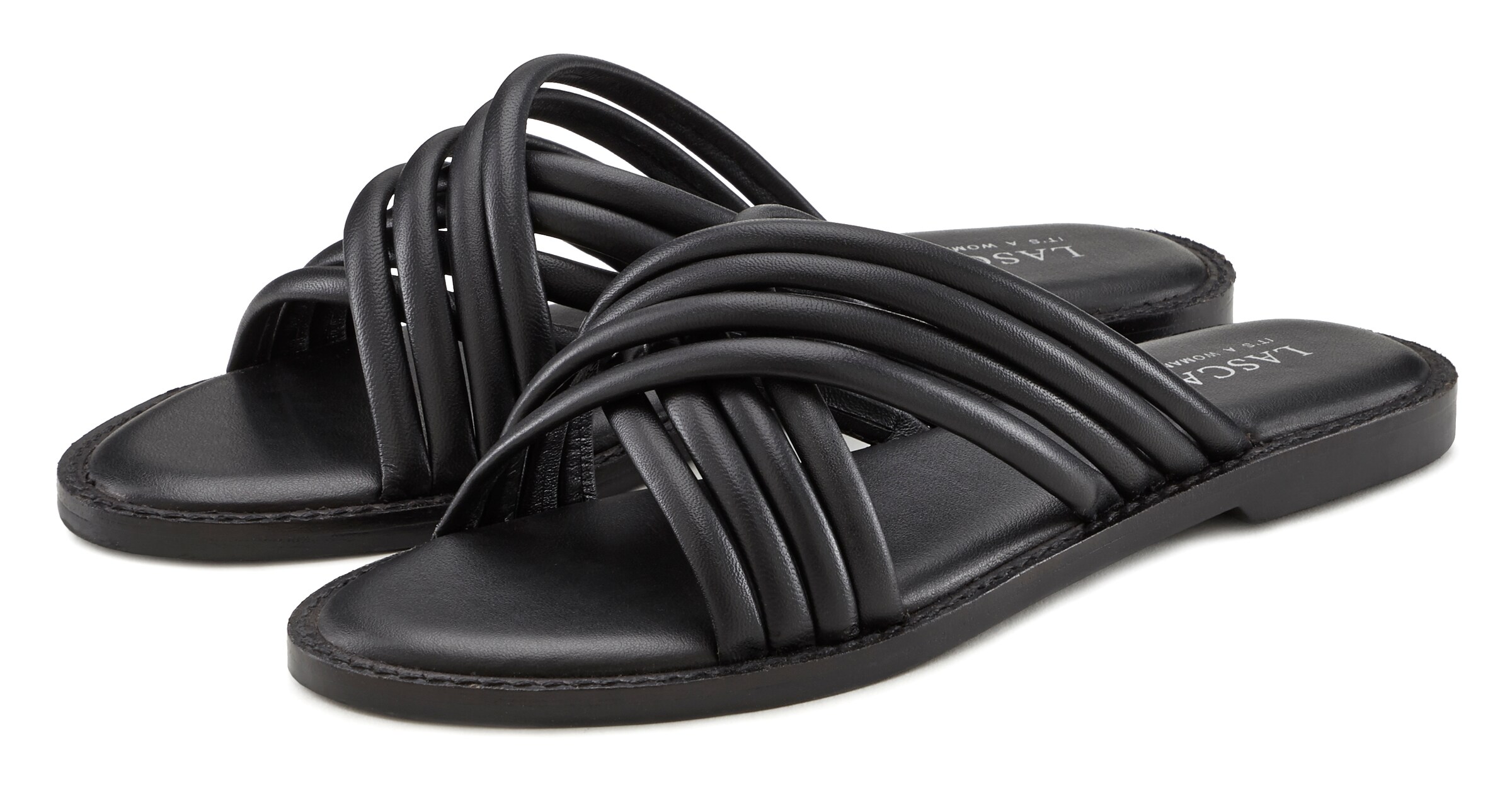 LASCANA - Zapatos abiertos en negro