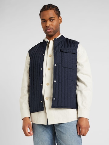 Casual Friday Vest 'OLAV' in Blue: front