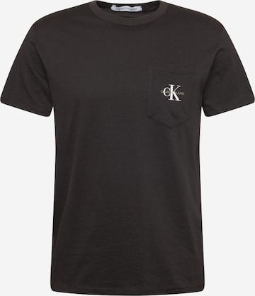 Calvin Klein Jeans - Ajuste regular Camiseta en negro: frente