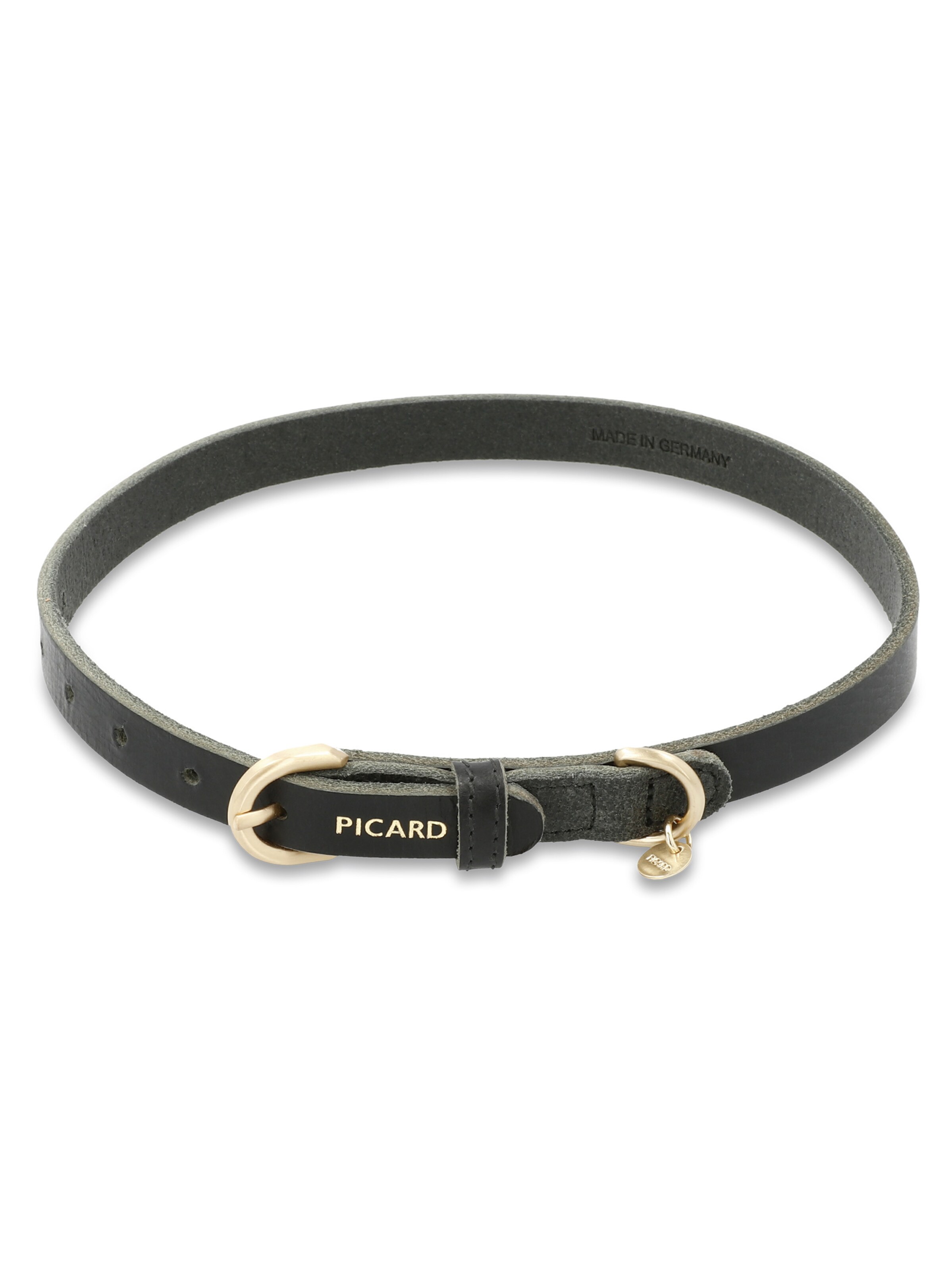 Picard Hundehalsband 'Susi' in Schwarz: Vorderseite