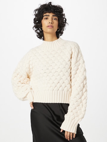 Monki Sweater in White: front