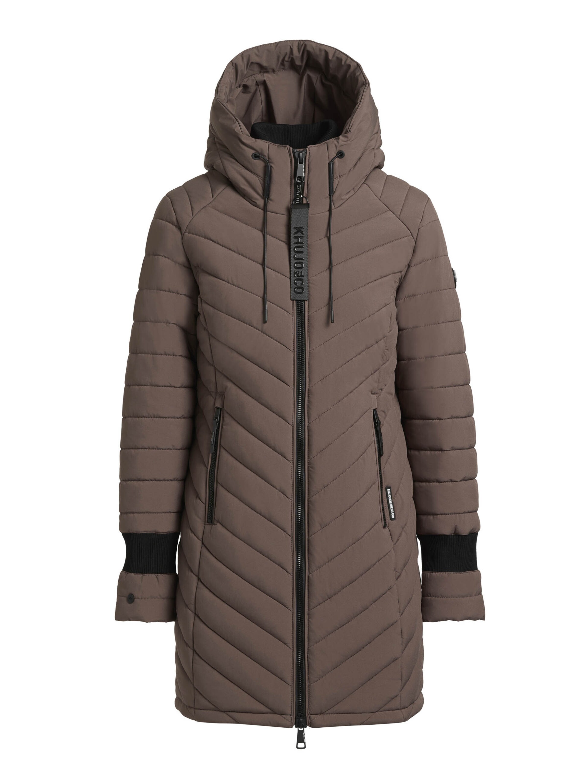khujo Winter coat 'Nita3' in Brown: front