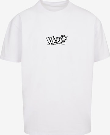T-Shirt 'Wickie und die starken Männer Heroes of Childhood' F4NT4STIC en blanc : devant