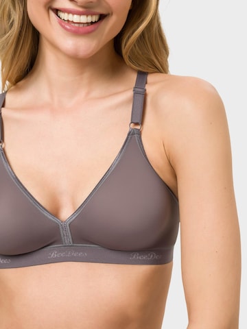 BeeDees Triangle Bra 'BH Microfun N' in Grey