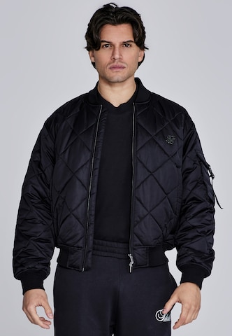 Veste mi-saison SikSilk en noir : devant