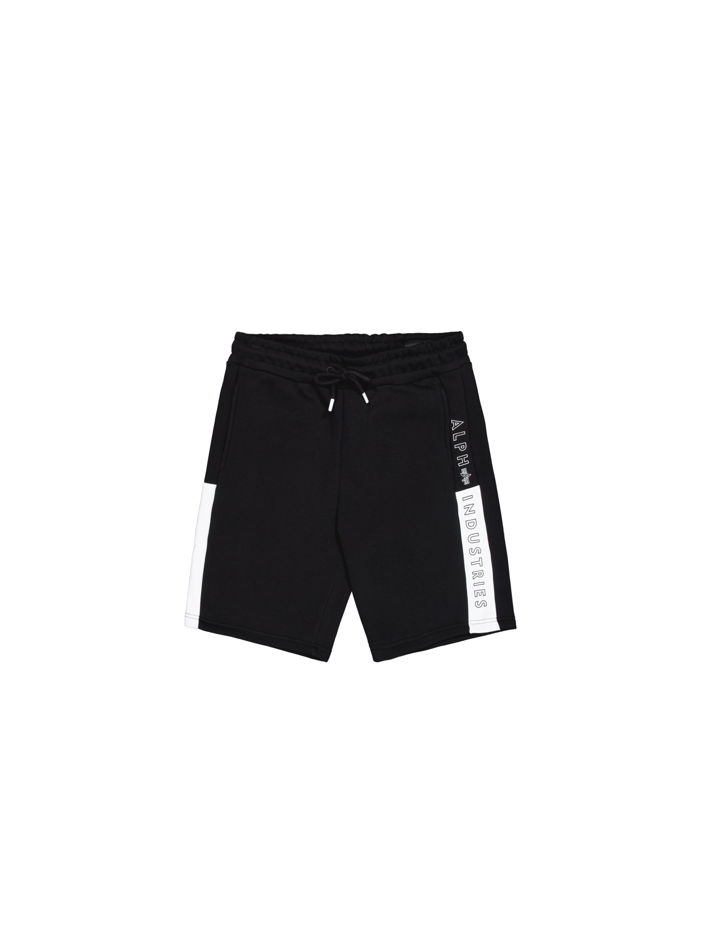 ALPHA INDUSTRIES Regular Shorts in Schwarz: Vorderseite