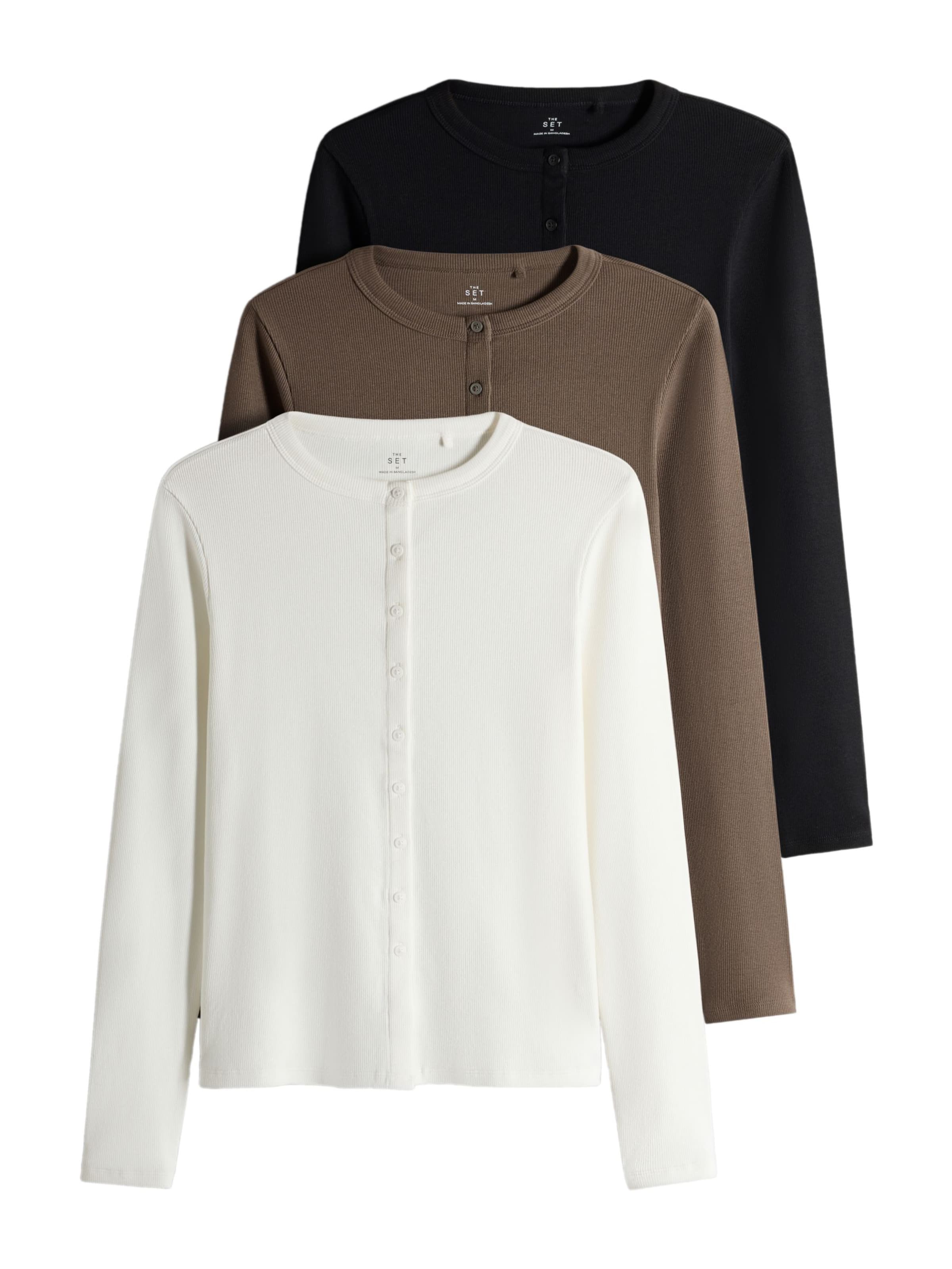 The Set Shirt in Beige: front