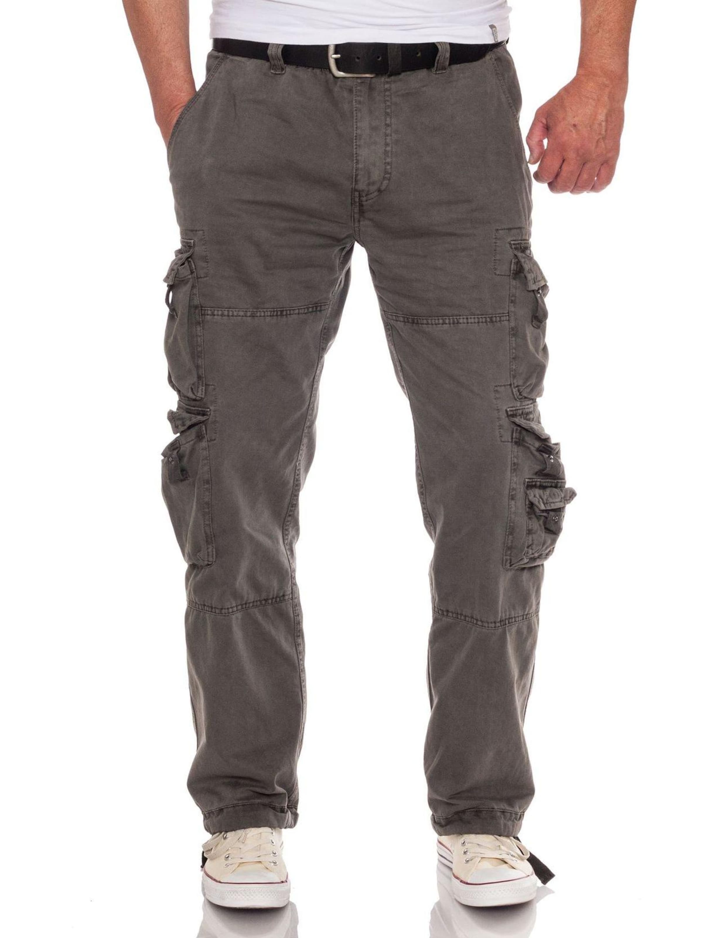 JETLAG Regular Cargo Pants in Grey: front