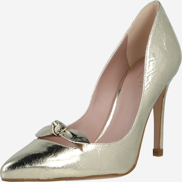 Ted Baker - Zapatos con plataforma 'TELILA' en oro: frente