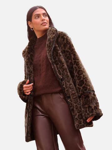 love & roses Tussenmantel in Bruin: voorkant