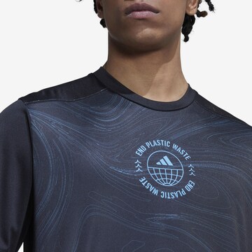 ADIDAS PERFORMANCE - Camisa funcionais 'Designed For Running' em azul