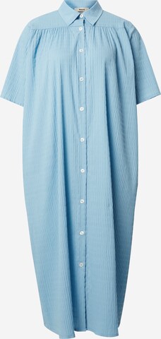 MADS NORGAARD COPENHAGEN Košeľové šaty 'Canaria' - Modrá: predná strana