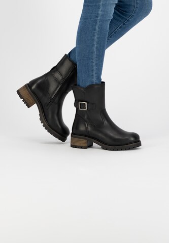 Bottines Mysa en noir : devant