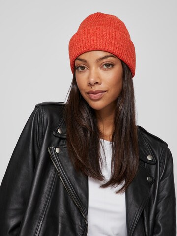 VILA Beanie 'Della' in Red