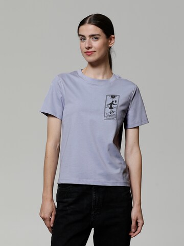 T-shirt 'Tarot The Fool' Watapparel en violet : devant