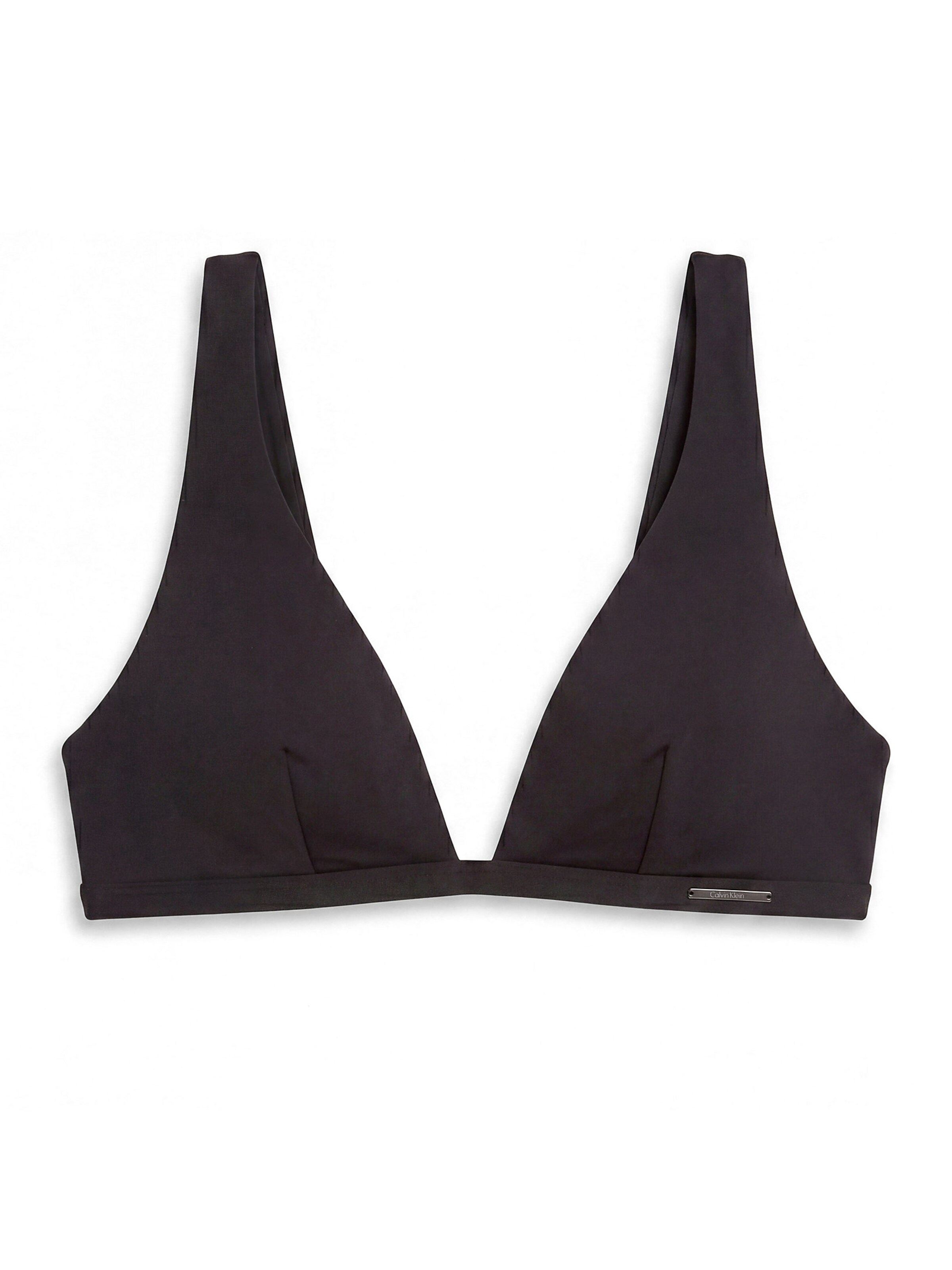 Regular Sutien costum de baie 'Essentials' de la Calvin Klein Underwear pe negru: față