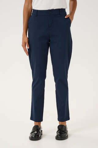 CULTURE Regular Chino 'Benghta' in Blauw: voorkant