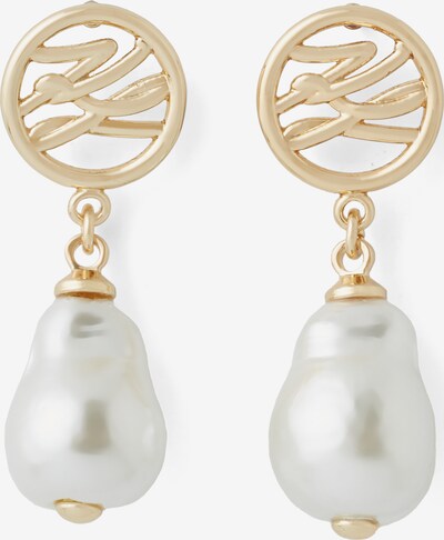 Orecchini Karl Lagerfeld di colore oro / bianco perla, Visualizzazione prodotti